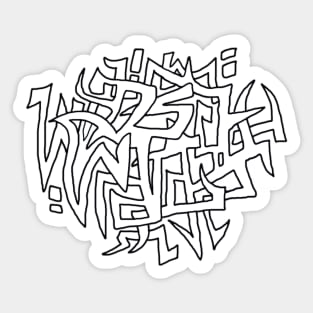 Grafitti Logo Sticker